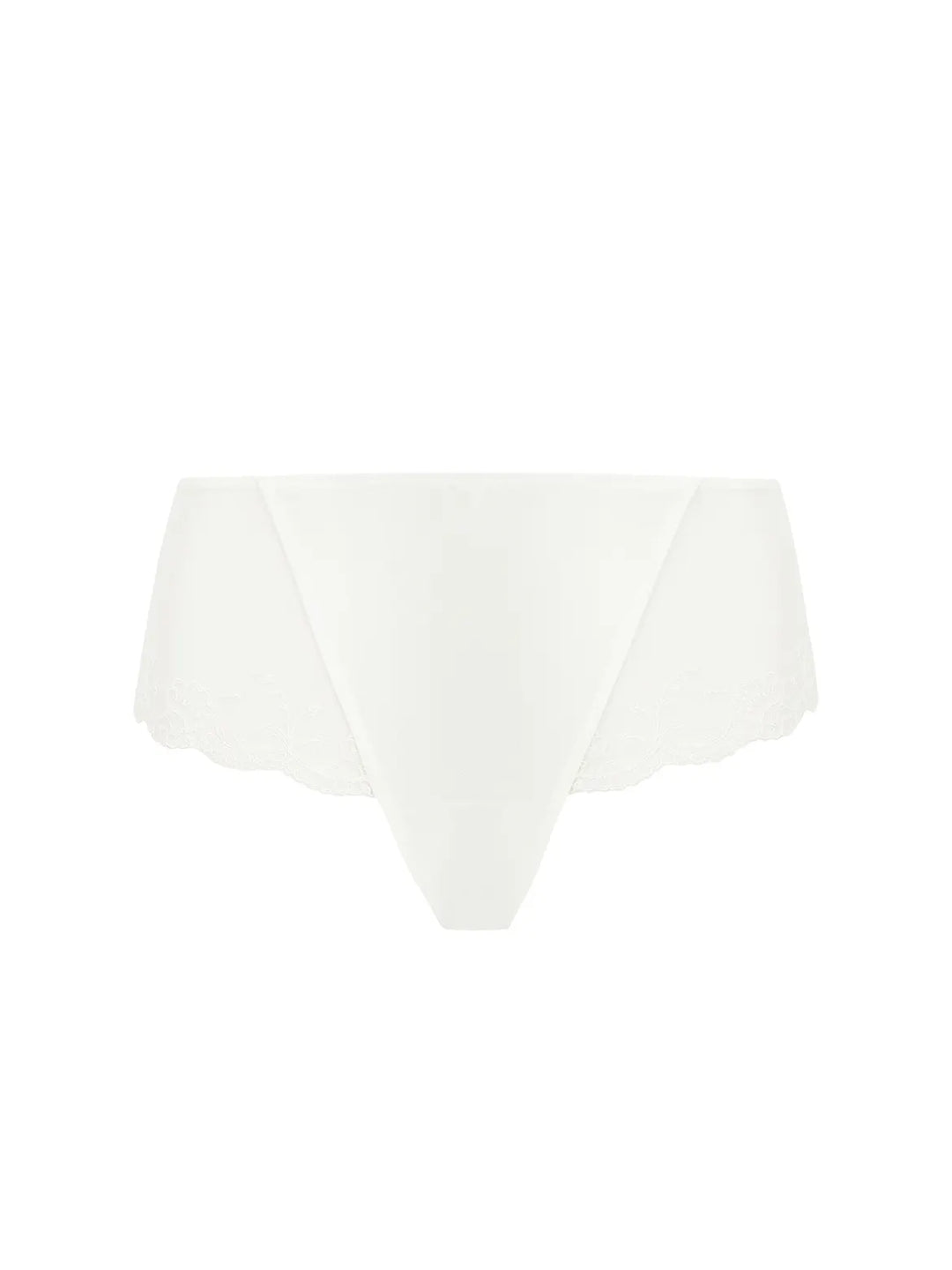 Culotte sexy de seda y tul bordado