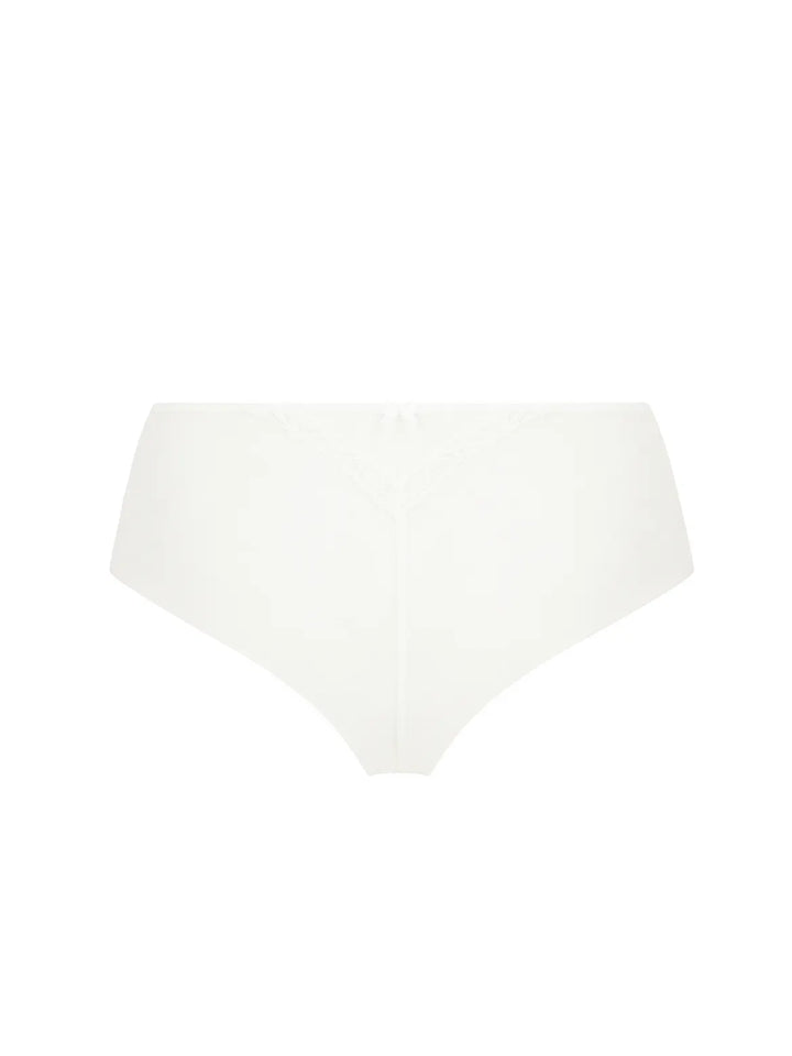 Culotte sexy de seda y tul bordado