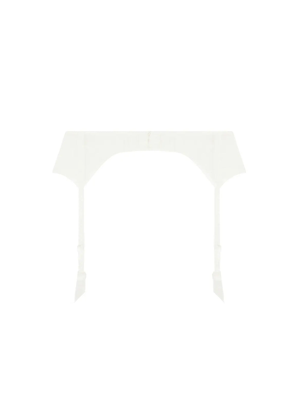 Liguero de seda y tul bordado