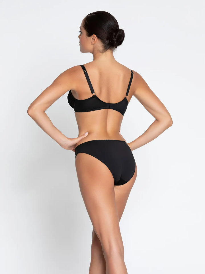 Braga fantasía de tul bordado con transparencia