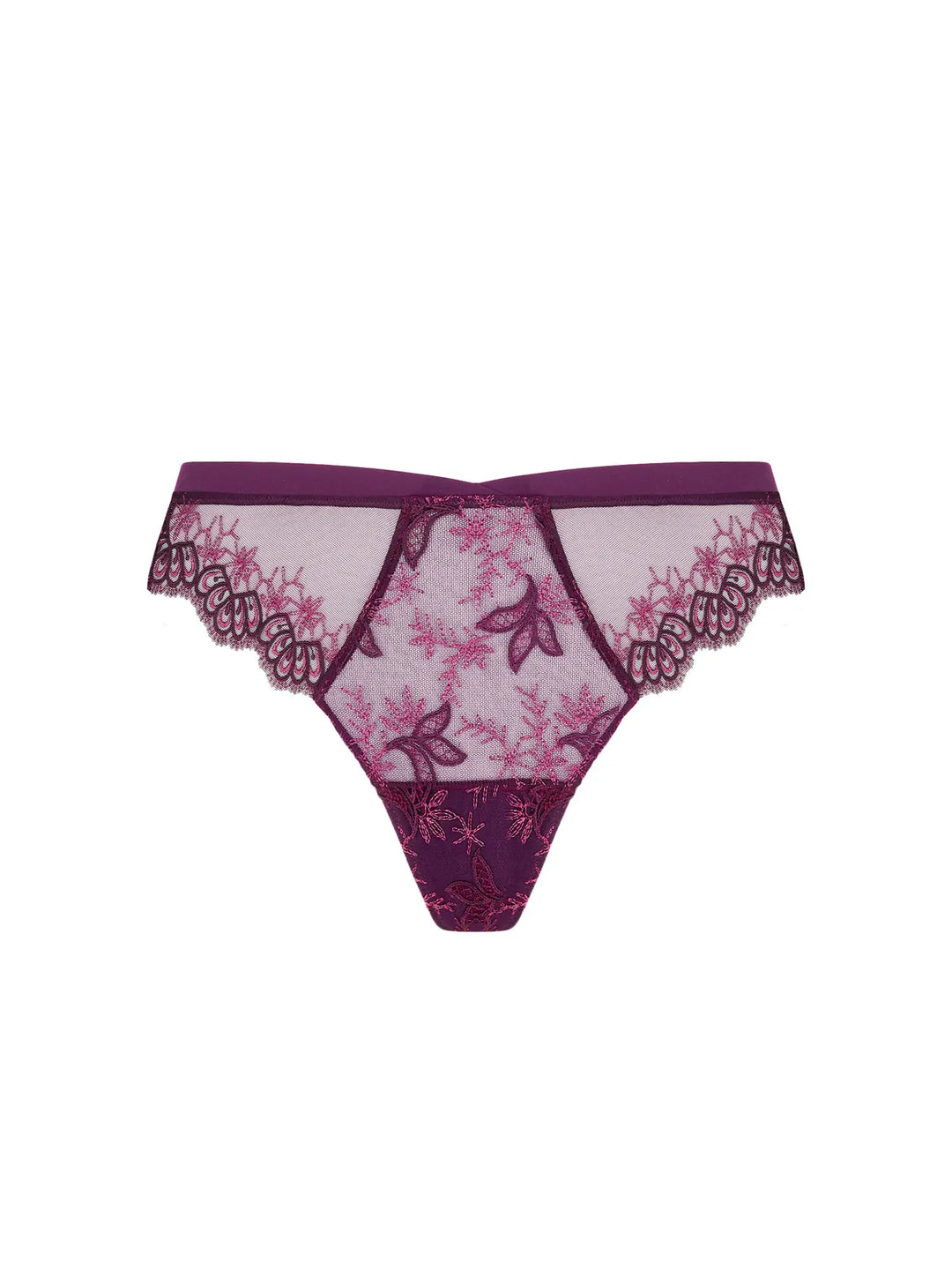 Braga seducción brasileña con bordado y tul