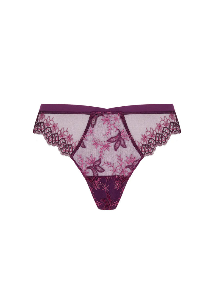 Braga seducción brasileña con bordado y tul