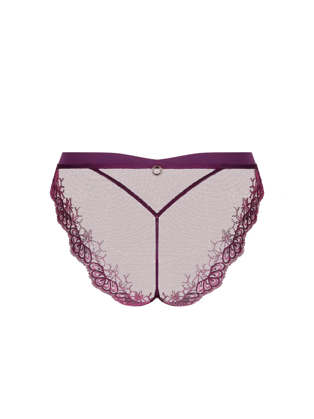 Braga seducción brasileña con bordado y tul