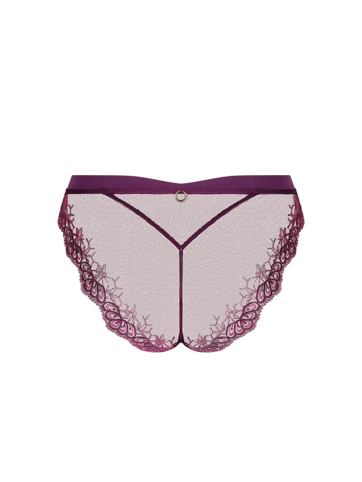 Braga seducción brasileña con bordado y tul