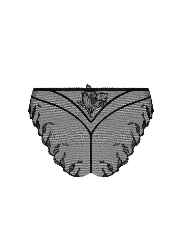 Braga seducción brasileña de tul bordado floral