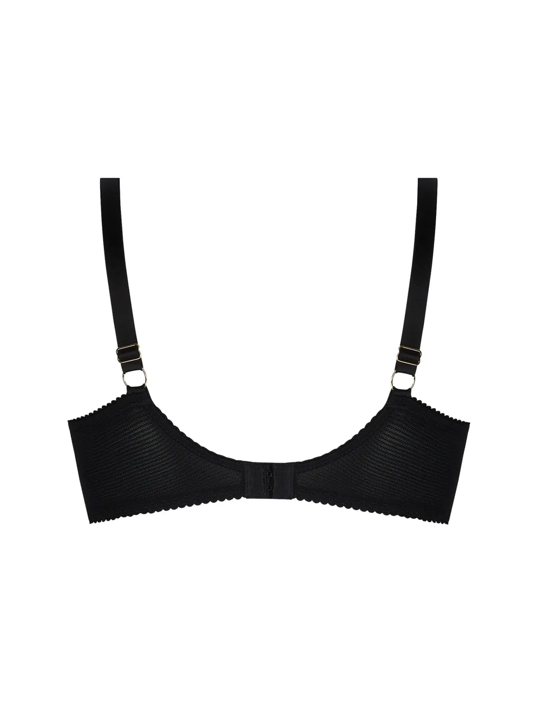 Sujetador balconette con aro y bordado laminado