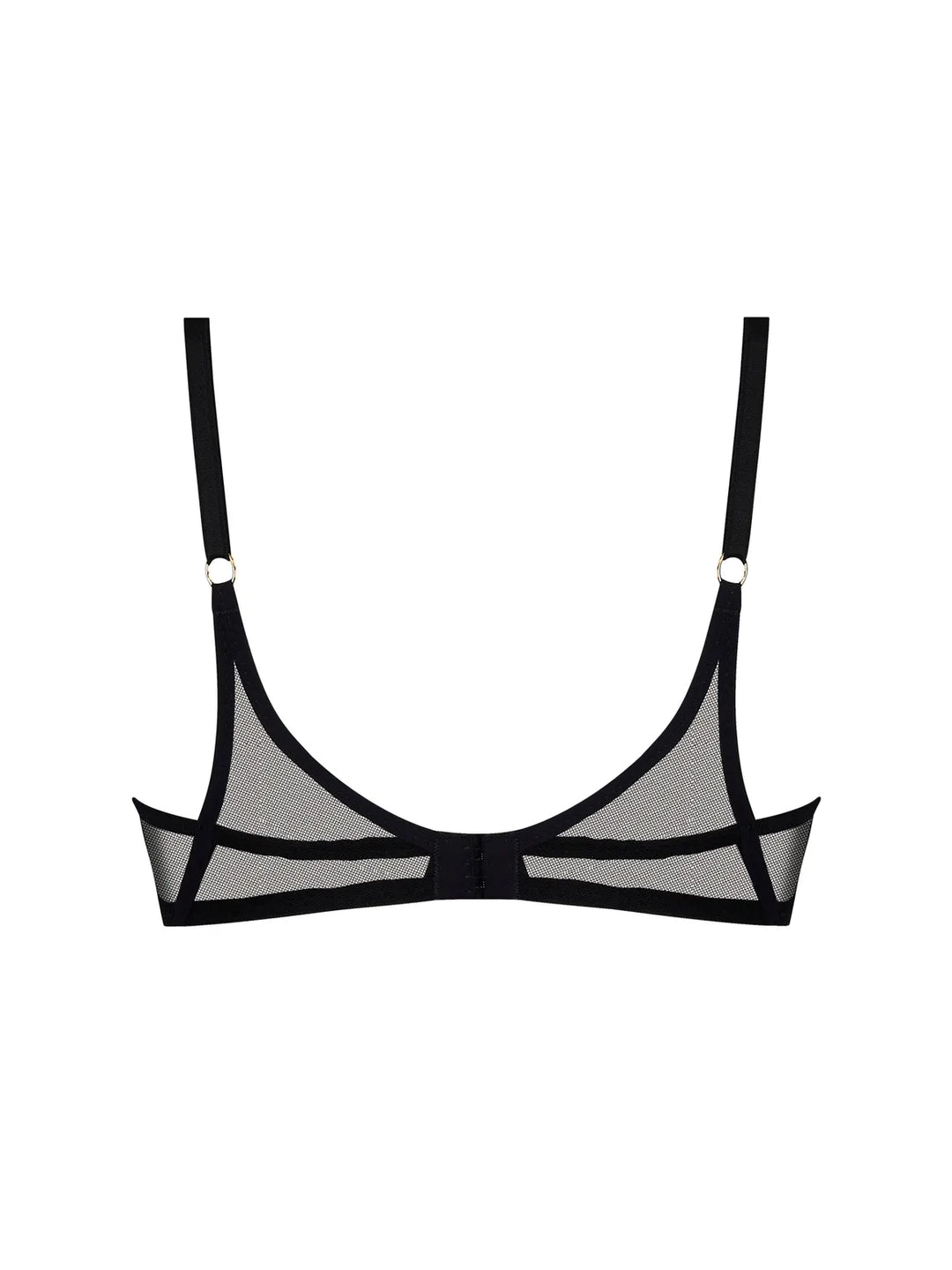 Sujetador entero con aro y tul bordado