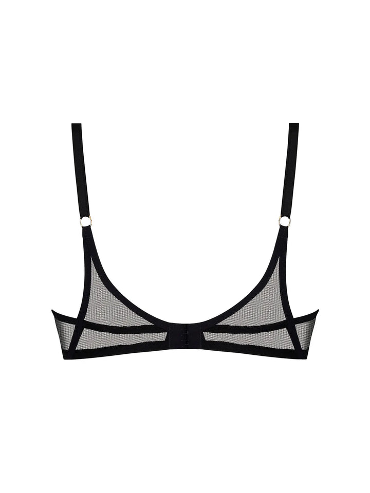 Sujetador entero con aro y tul bordado