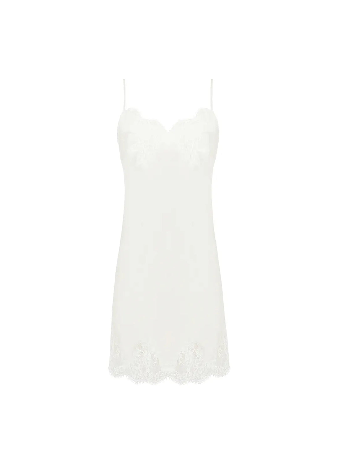 Camisón de seda y encaje Splendeur Soie