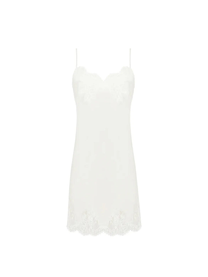 Camisón de seda y encaje Splendeur Soie