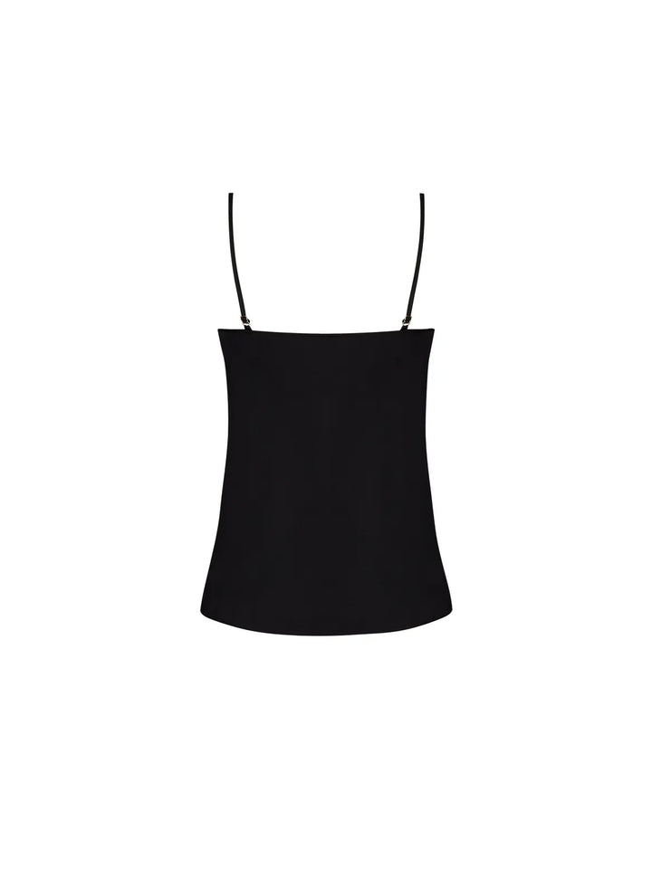 Caraco de seda con bordado laminado