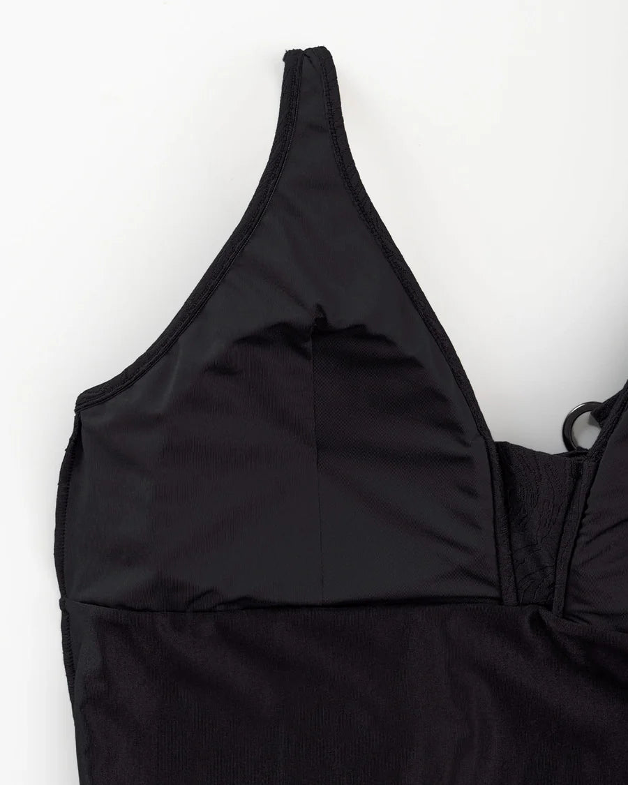 Bañador control ligero con falda-Bañador-Blonda