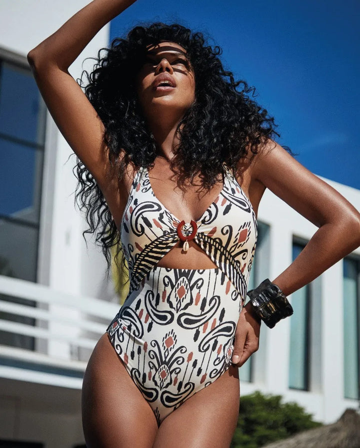 Bañador escote profundo-Bañador-Blonda