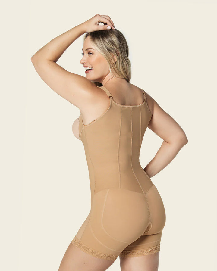 Body faja con control y realce de glúteos-faja-Blonda