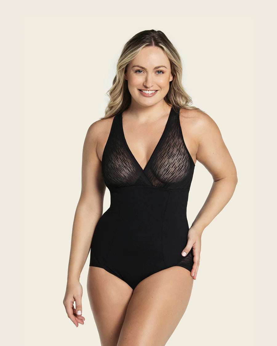 Body moldeador con bralette-body-Blonda