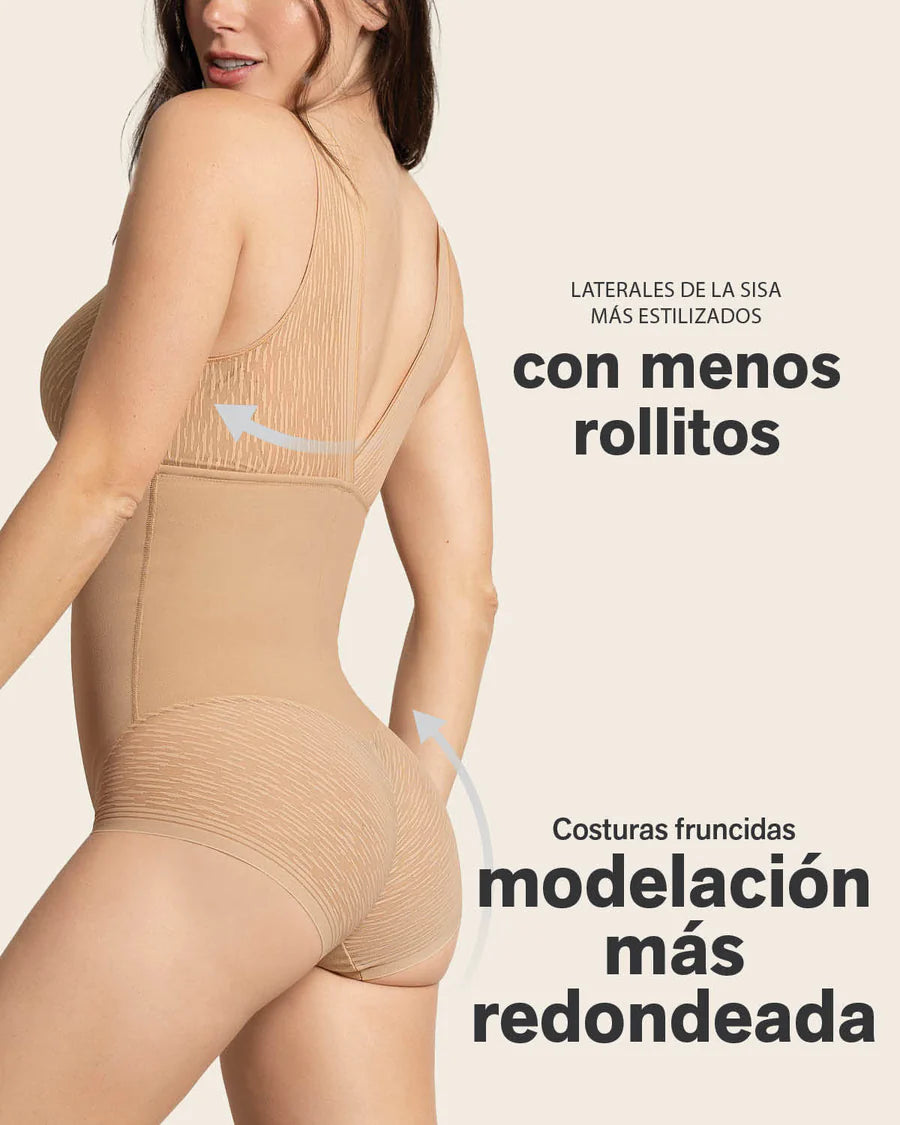 Body moldeador con bralette-body-Blonda