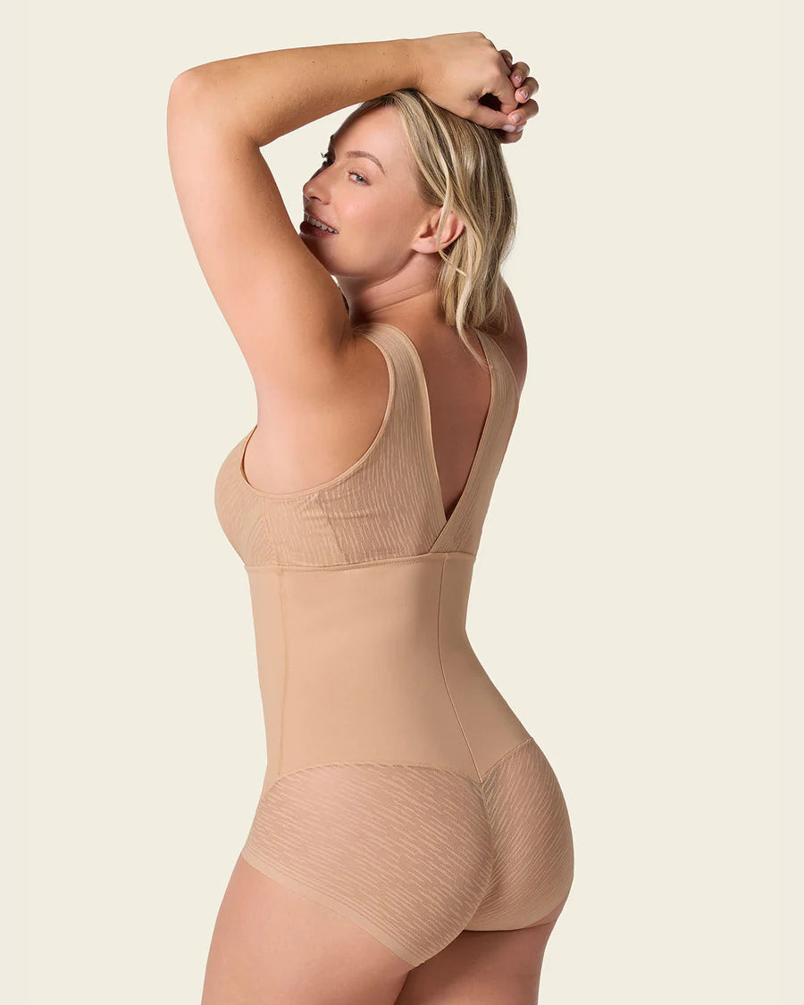 Body moldeador con bralette-body-Blonda