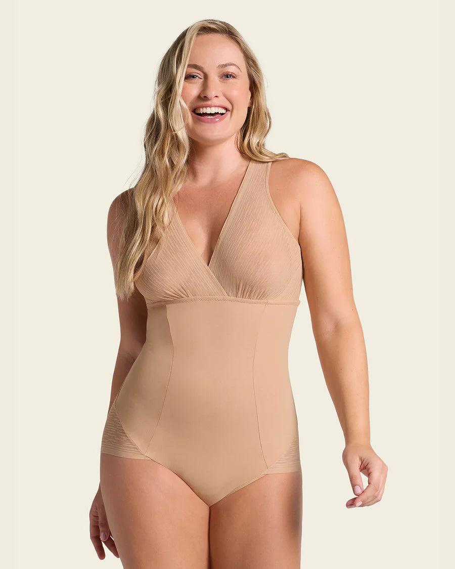 Body moldeador con bralette-body-Blonda