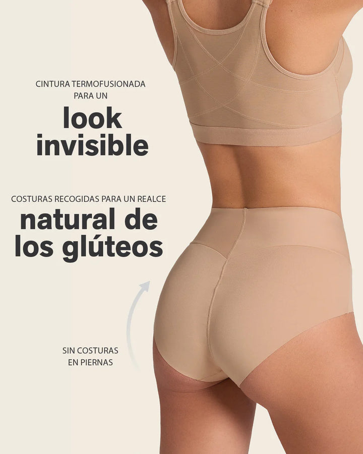 Braga clásica tiro alto de control fuerte de abdomen-braga-Blonda