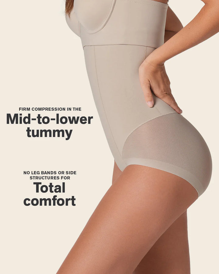 Braga faja alta moldeadora transparente-braga faja-Blonda