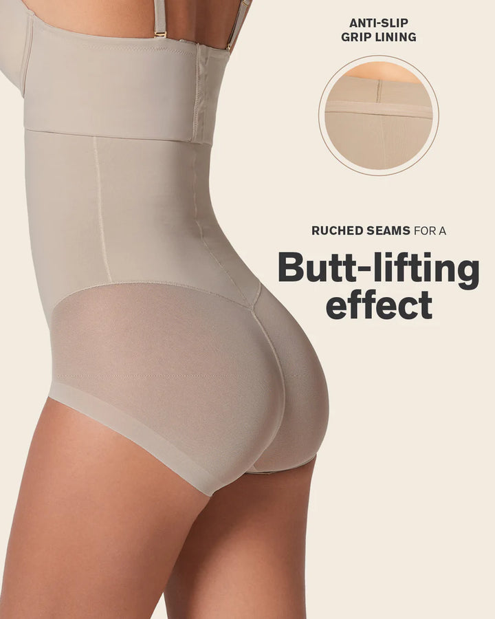 Braga faja alta moldeadora transparente-braga faja-Blonda