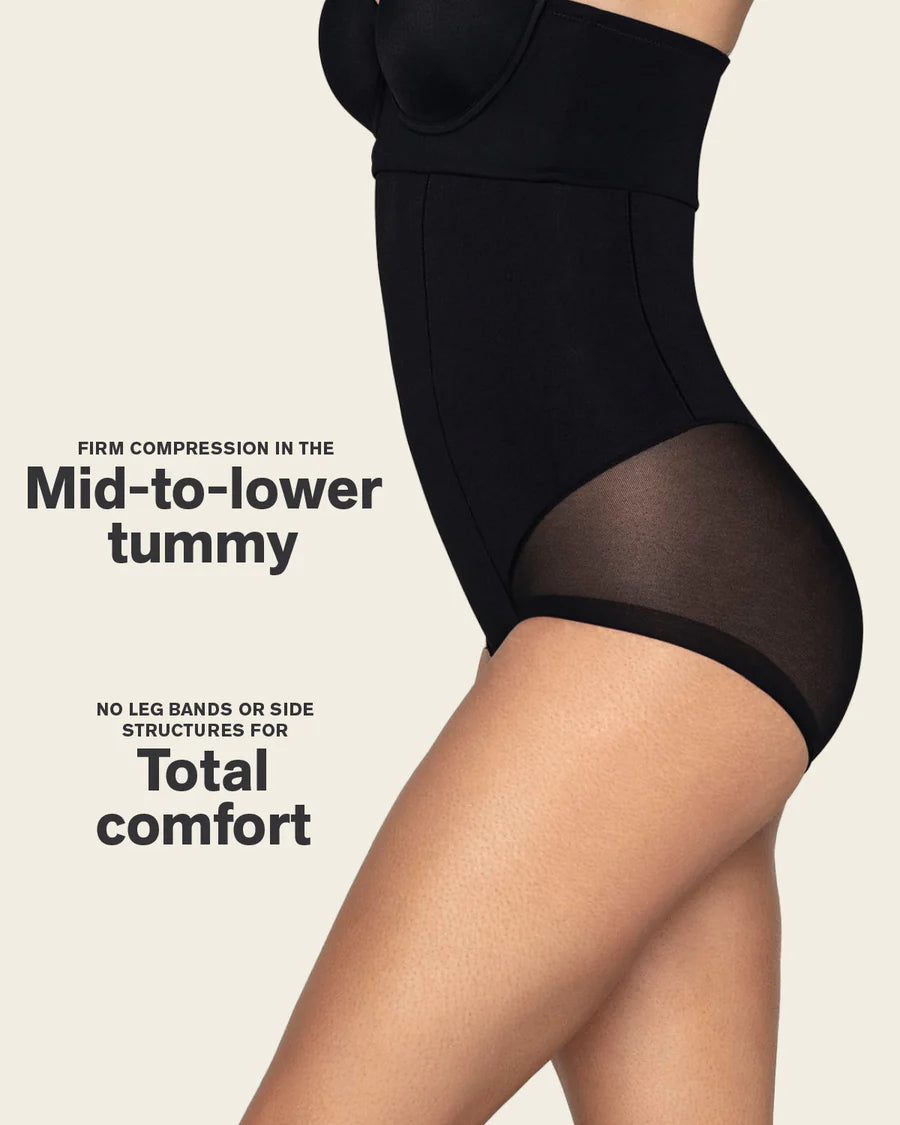 Braga faja alta moldeadora transparente-braga faja-Blonda