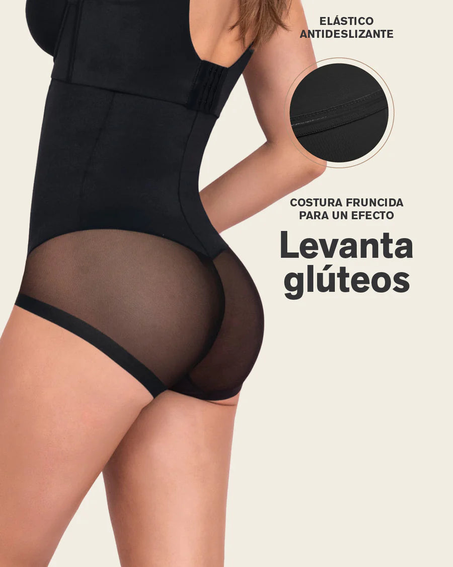 Braga faja alta moldeadora transparente-braga faja-Blonda