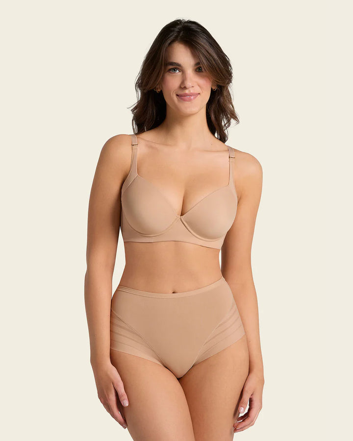 Braga moldeadora clásica de encaje-braga-Blonda