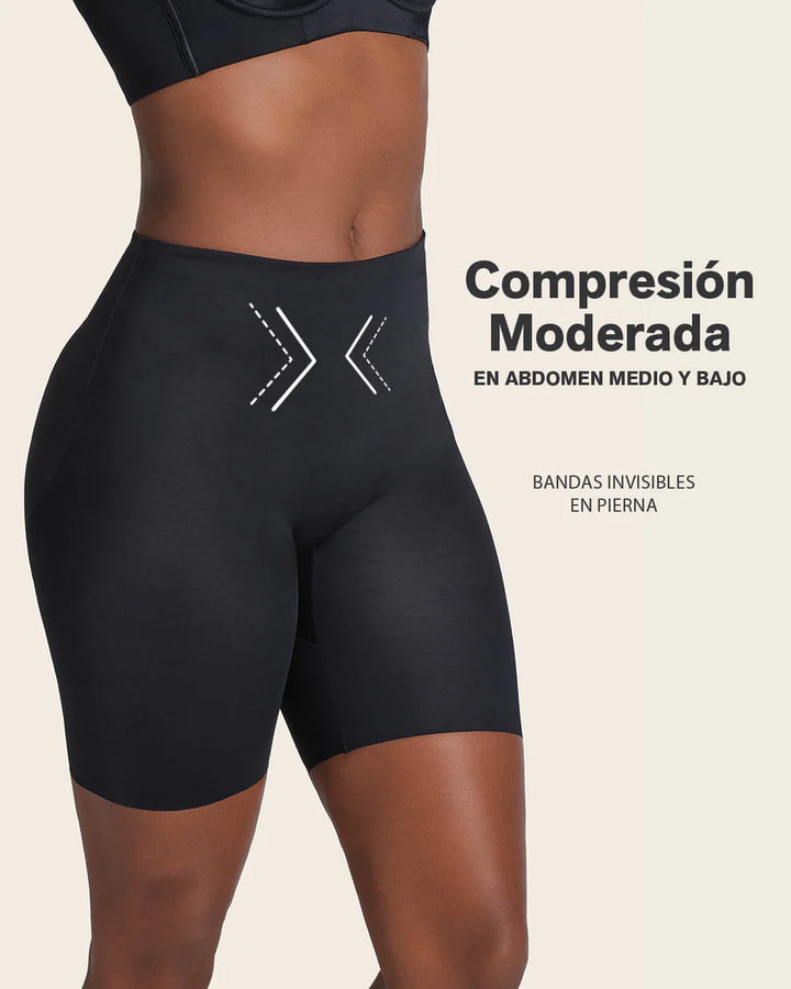 Braga short invisible de control de abdomen efecto levanta glúteos-bragas-Blonda