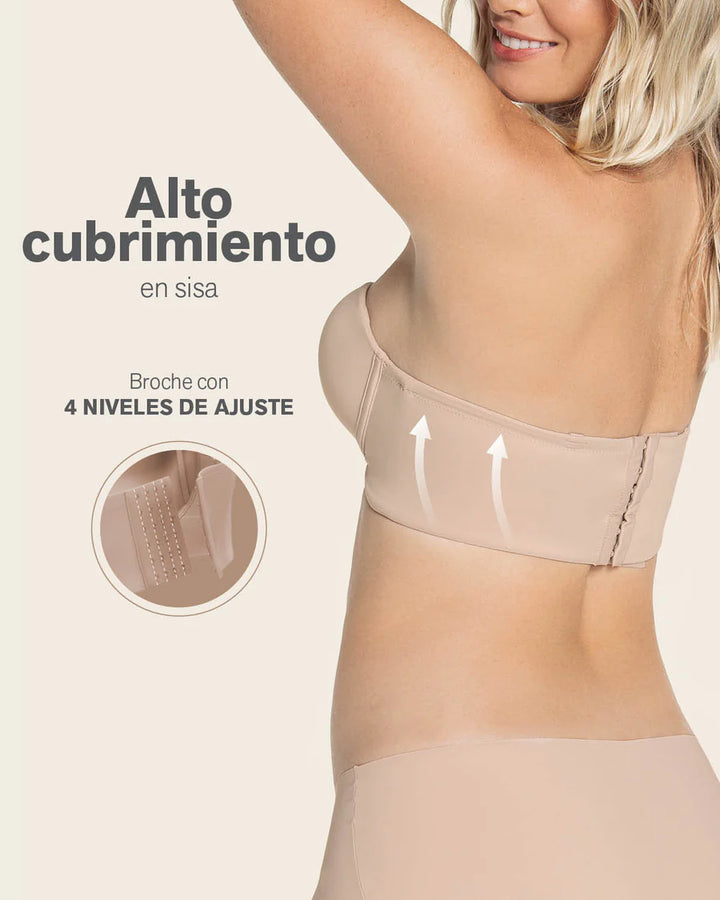 Bustier sin tirantes push up-Sujetador-Blonda