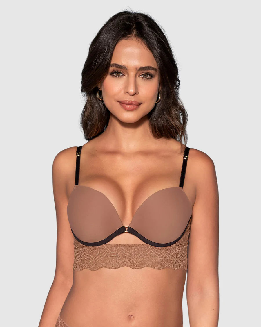 Sujetador doble push up con escote profundo en espalda Sexy Back-Sujetador-Blonda