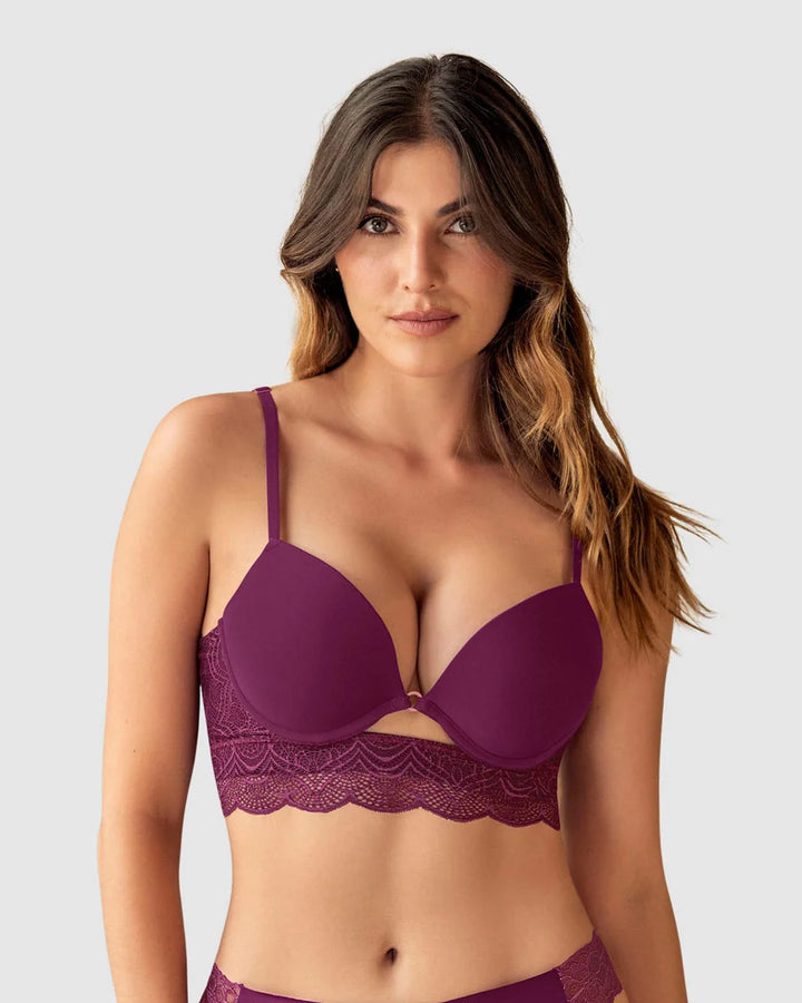 Sujetador doble push up con escote profundo en espalda Sexy Back-Sujetador-Blonda