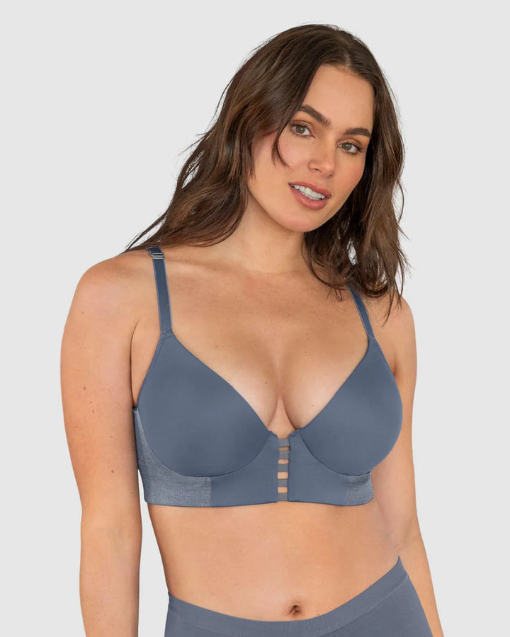 Sujetador triangular de push up alto y buen cubrimiento Memory Bustier-Sujetador-Blonda
