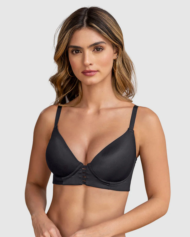 Sujetador triangular de push up alto y buen cubrimiento Memory Bustier-Sujetador-Blonda