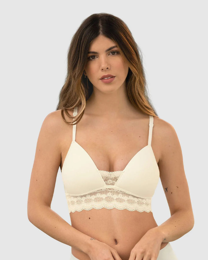 Sujetador ultracómodo con delicados toques de encaje-Sujetador-Blonda