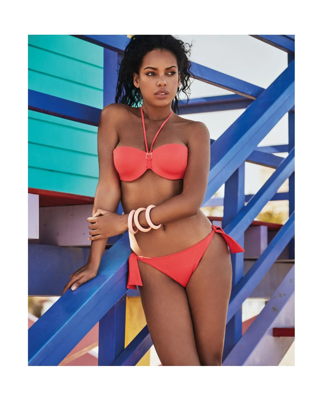 TOP BIKINI BANDEAU-Bañador-Blonda