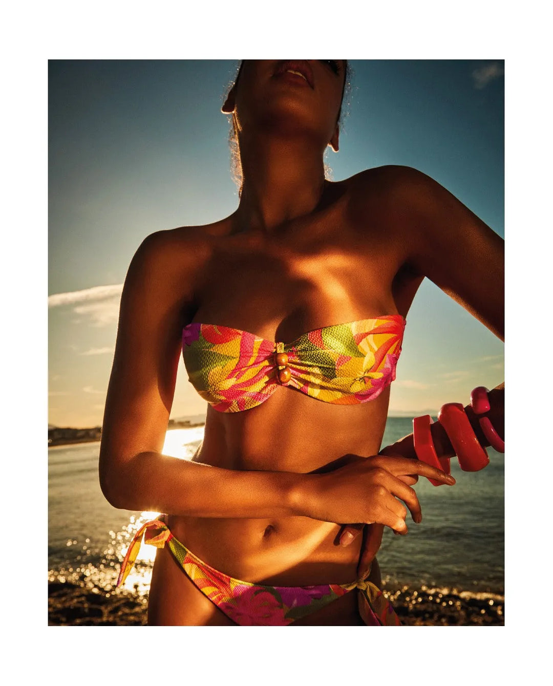 TOP BIKINI BANDEAU-Bañador-Blonda